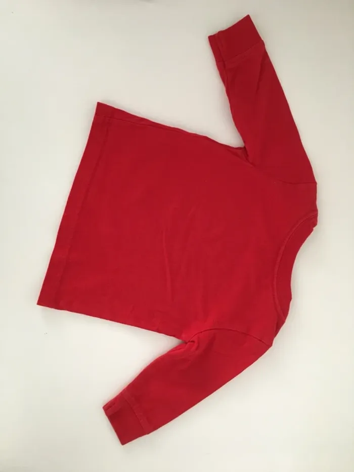 T shirt manches longues tommy hilfiger 6- 9 mois - photo numéro 3