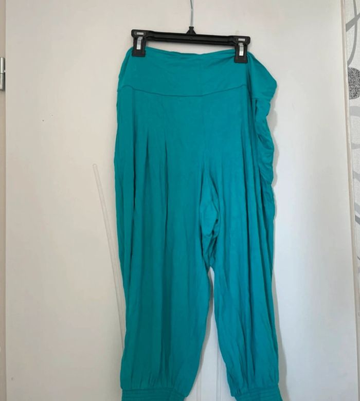 Pantacourt maternité câlin kalin 42-44 turquoise - photo numéro 3