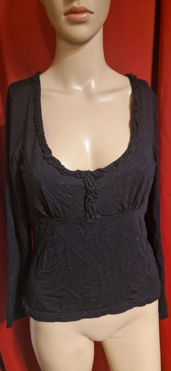 T-shirt manches longues taille42/44 noir