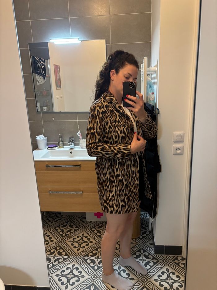Manteau Mango Léopard