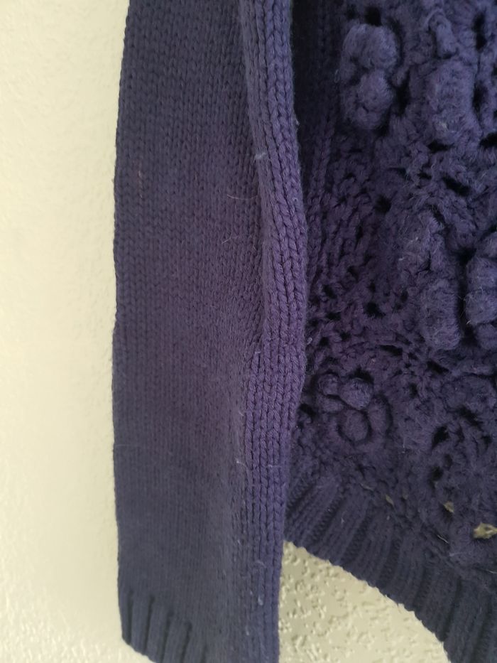 Catimini - Gilet boutonné, grosses mailles en angora - photo numéro 3