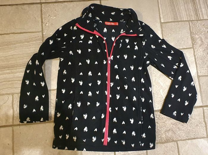 Gilet zippé pilou fille 8ans