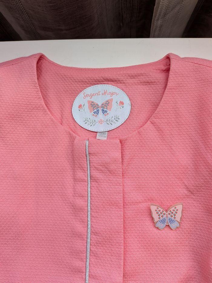 Veste rose sergent major 7 ans neuve - photo numéro 2