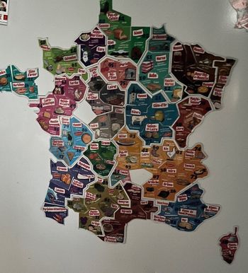 Magnet carte de France pour puzzle département de France