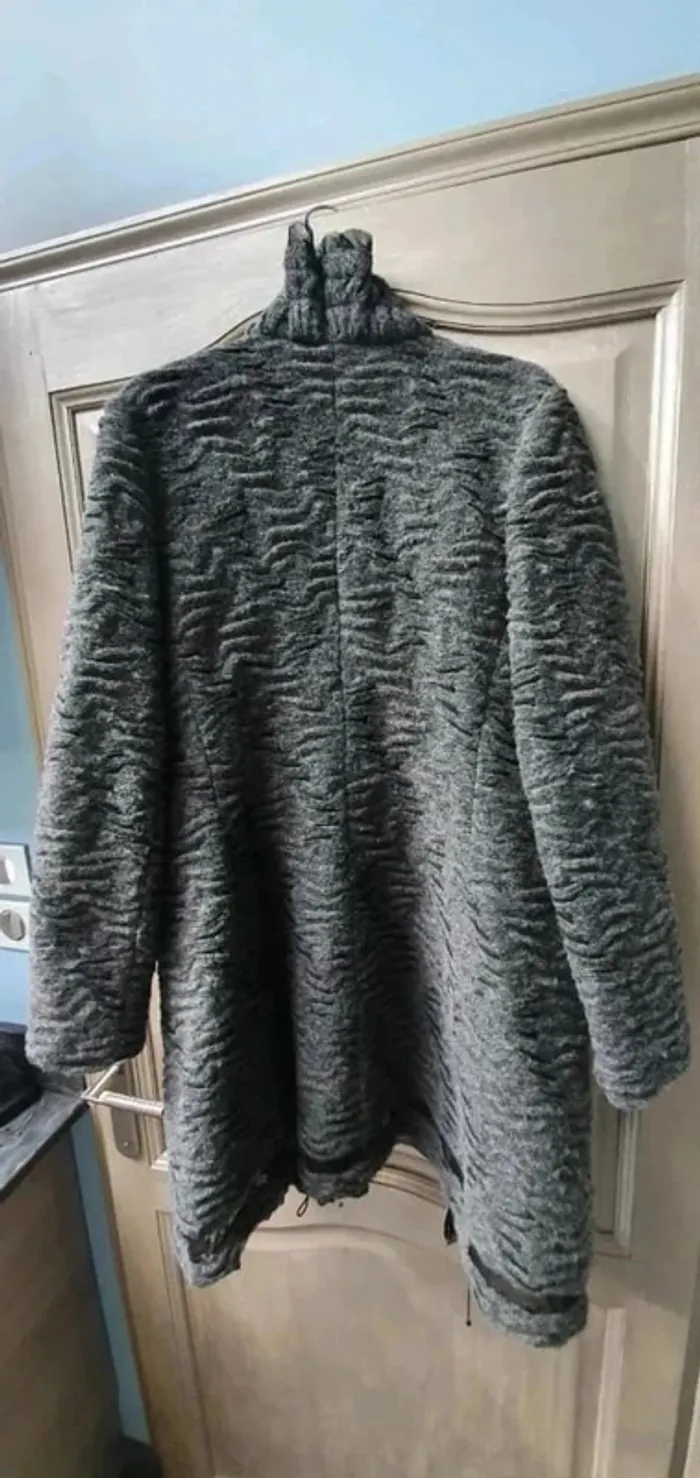 Manteau en laine Evalinka gris - photo numéro 3