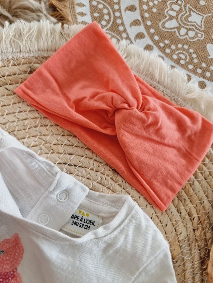 Ensemble short 3 mois bébé fille - photo numéro 4