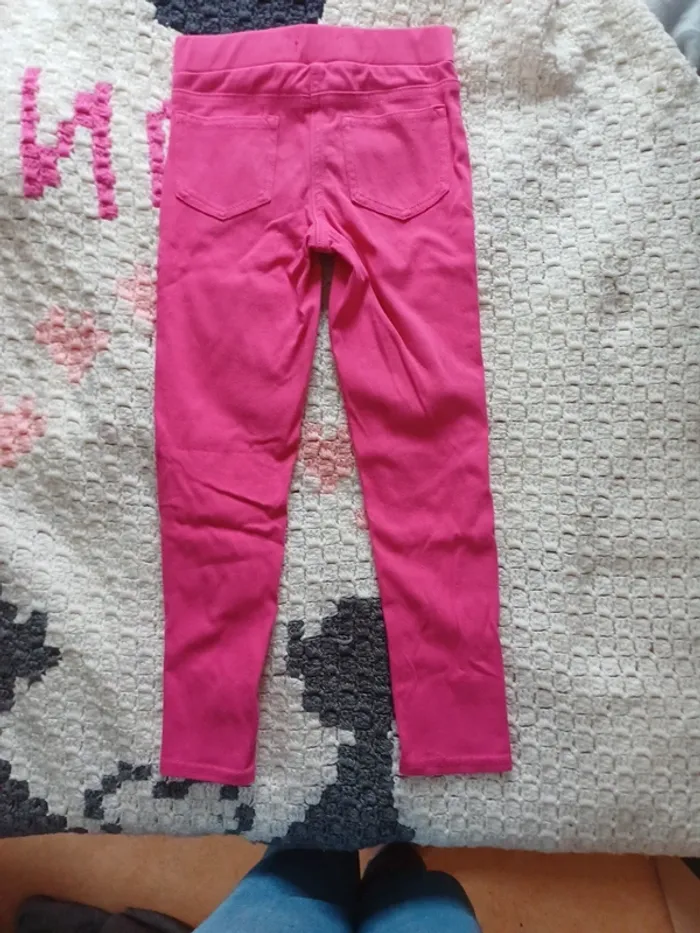 Jegging fushia taille élastique - photo numéro 3