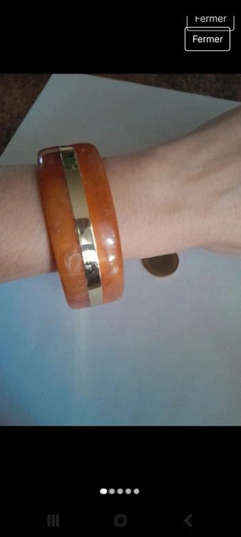 Magnifique bracelet manchette vintage