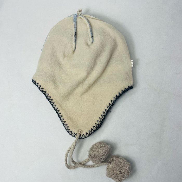 🥶 Bonnet Péruvien. Enfant. Très bon état. Beige et marine. - photo numéro 7