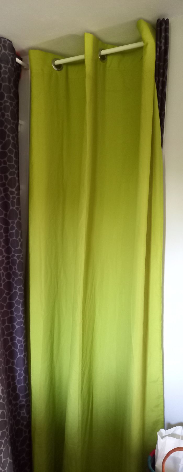 Rideau vert anis - photo numéro 2