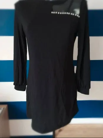 Robe noir manches longues neuve Shein femme taille S (36)