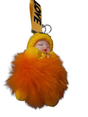 Porte-clefs bébé orange