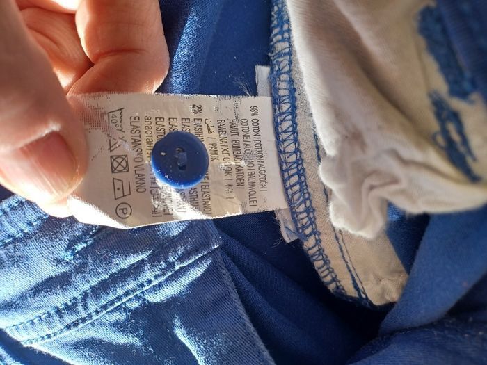 Jeans couleur bleu dur électrique bilook 14 ans - photo numéro 9