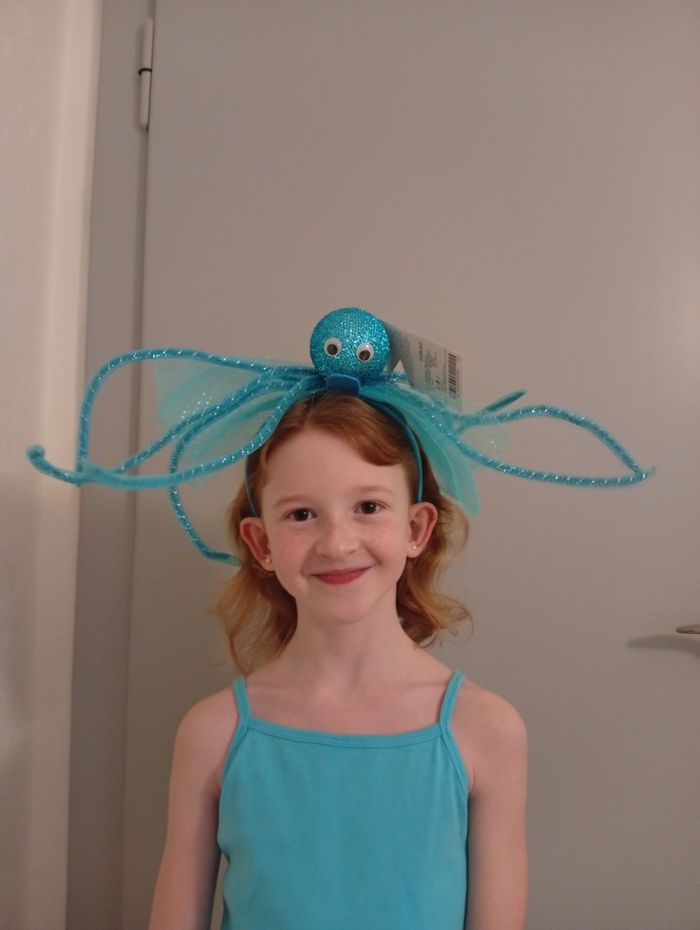 Serre-tête bleu pieuvre - photo numéro 5