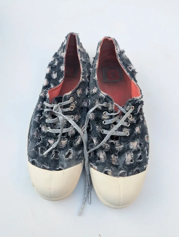 Lot de 2 paires de baskets Bensimon taille 39 en état satisfaisant - photo numéro 6