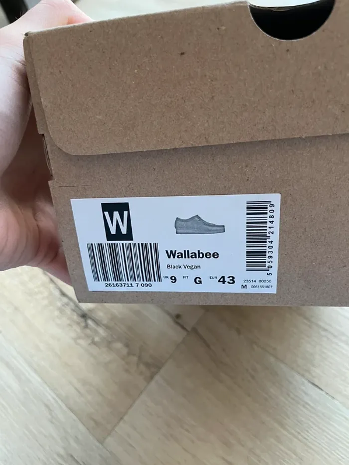 Clarks Wallabee Black Vegan Taille 43 - photo numéro 7