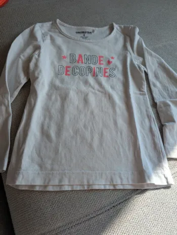 T-shirt manche longue fille 4 ans