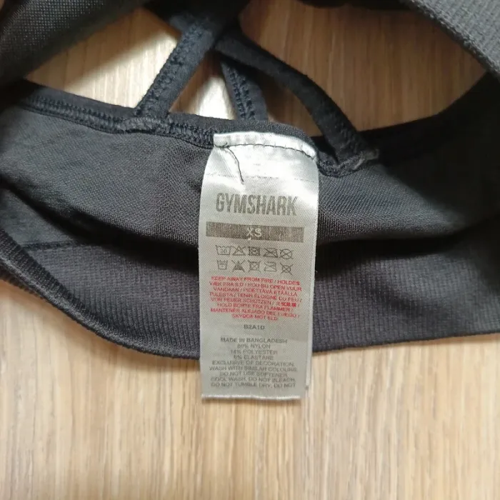 Brassière gymshark femme haut noir xs - photo numéro 6