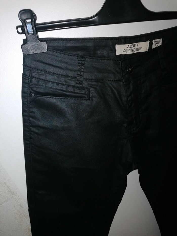 Pantalon noir effet simili Azerty 36 - photo numéro 6
