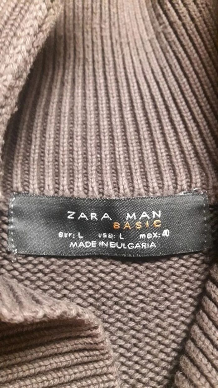 🍀Pull col haut zippé Zara Man Basic taille L🍀