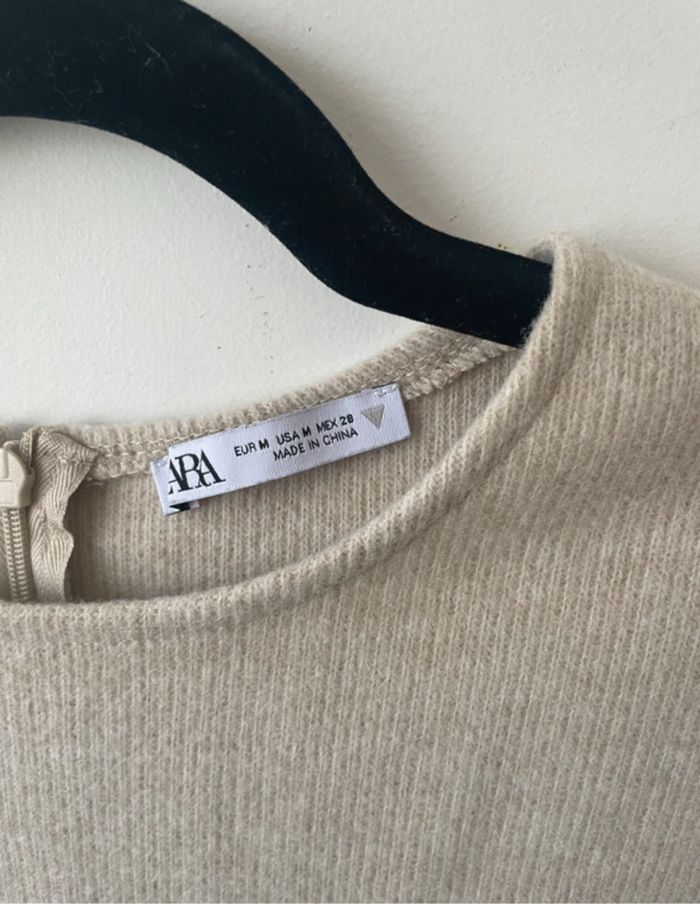 Robe tricot beige zara ou top - photo numéro 7