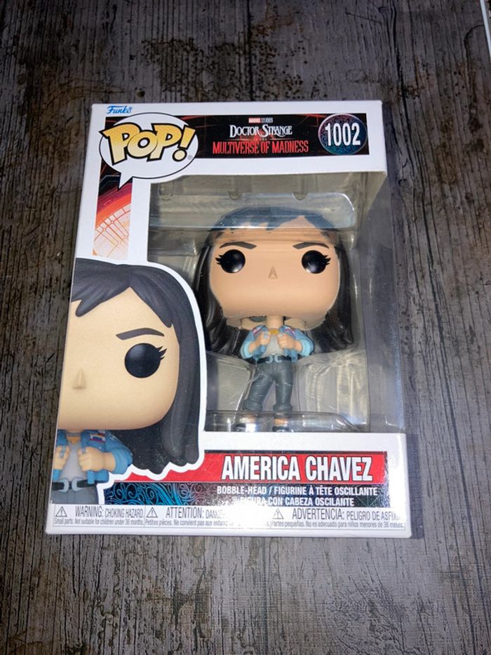 POP! Marvel Studios Doctor Strange Multiverse of Madness America Chavez 1002 Neuf Funko