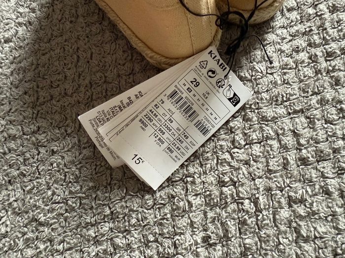 Basket en toile/espadrille beige (29) - photo numéro 4