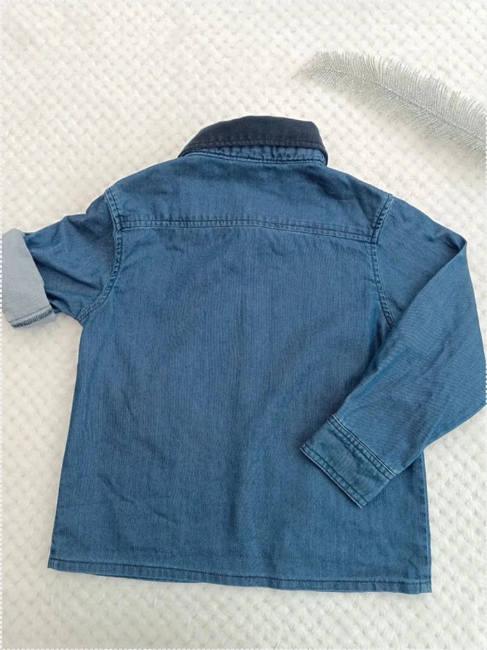 🔸Chemise Petit Bateau bleu jean - 4 ans🔸 - photo numéro 7