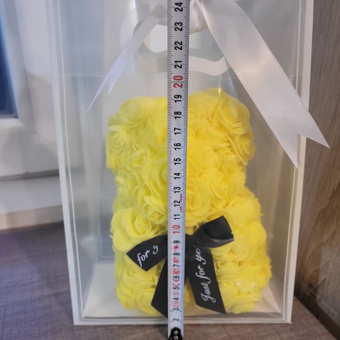 Joli ourson en rose jaune - photo numéro 4