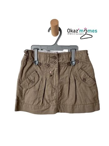 Jupe courte marron 100% coton - Lisa Rose 4 ans
