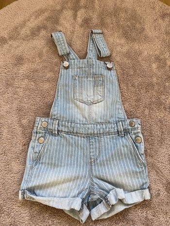 Salopette short rayé