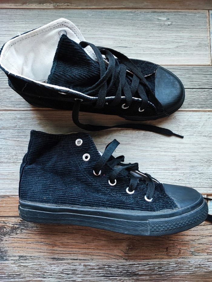 Basket velours noir T36 - photo numéro 2