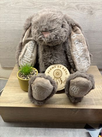 Peluche lapin naissance 