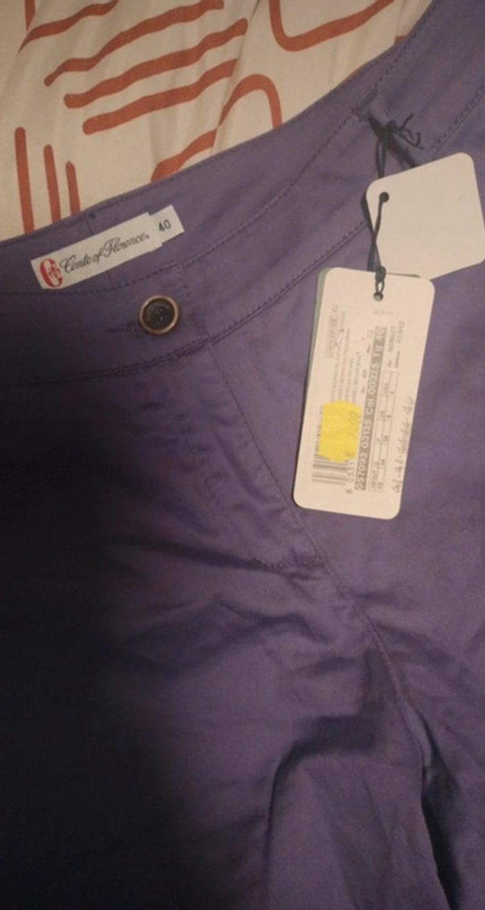 Pantacourt/Bermuda de Golf - Violet - Taille S/36 - Comte of Florence - photo numéro 7