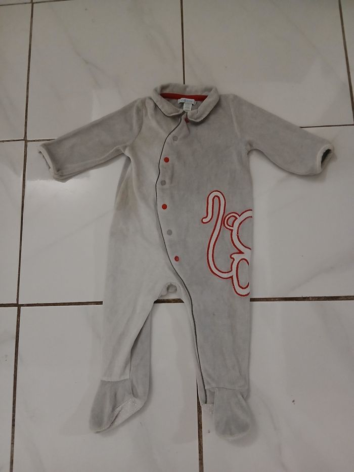 Pyjama 1 piece garcon en coton taille 12 mois marque obabi