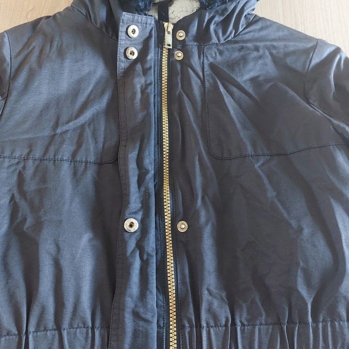 Manteau trenchs noir chaud avec capuche fille - photo numéro 5