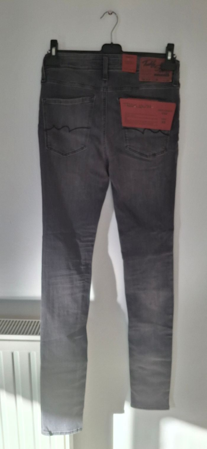 Jean Homme Teddy Smith Flash Skinny Gris Black Used Taille 28 Avec Étiquette Neuf avec Étiquette - photo numéro 5