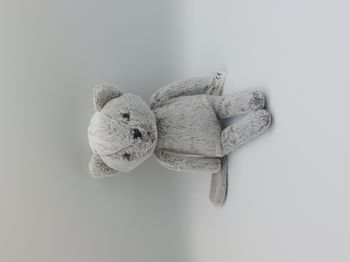 Peluche doudou chat gris chiné blanc CYRILLUS SIMBA TOYS 27 cm TBE