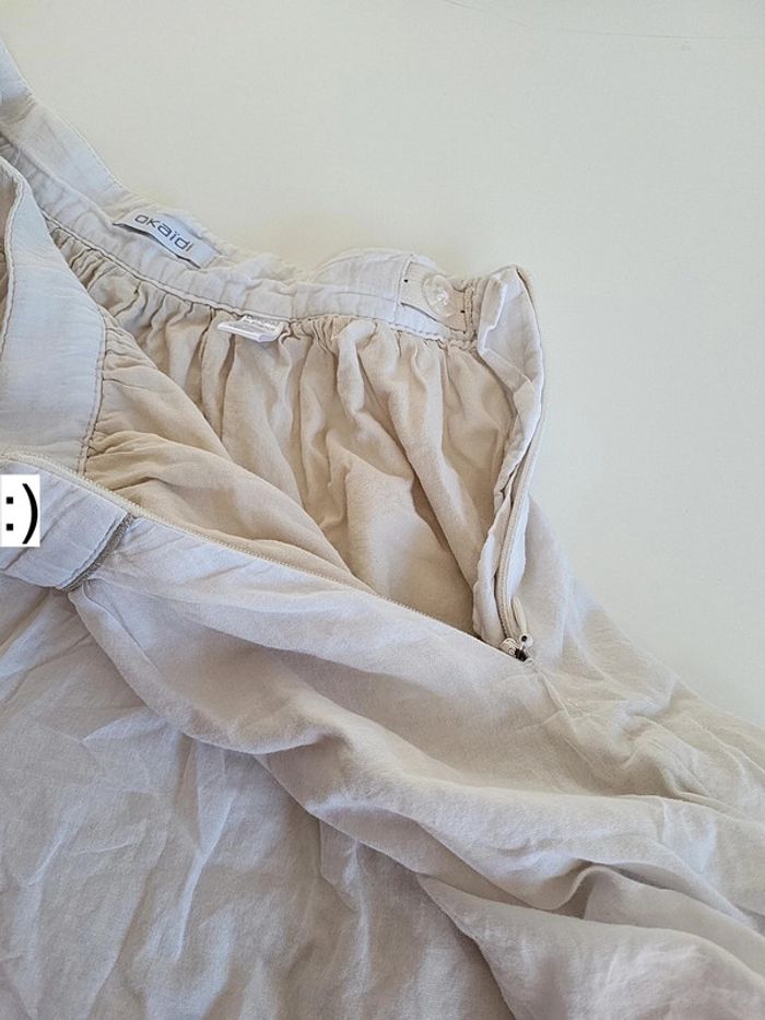 Jupe blanc cassé avec jupon 10 ans - photo numéro 3