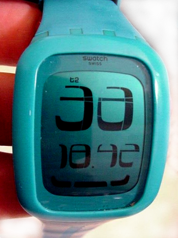 Montre SWATCH Numérique "Touch Blue"