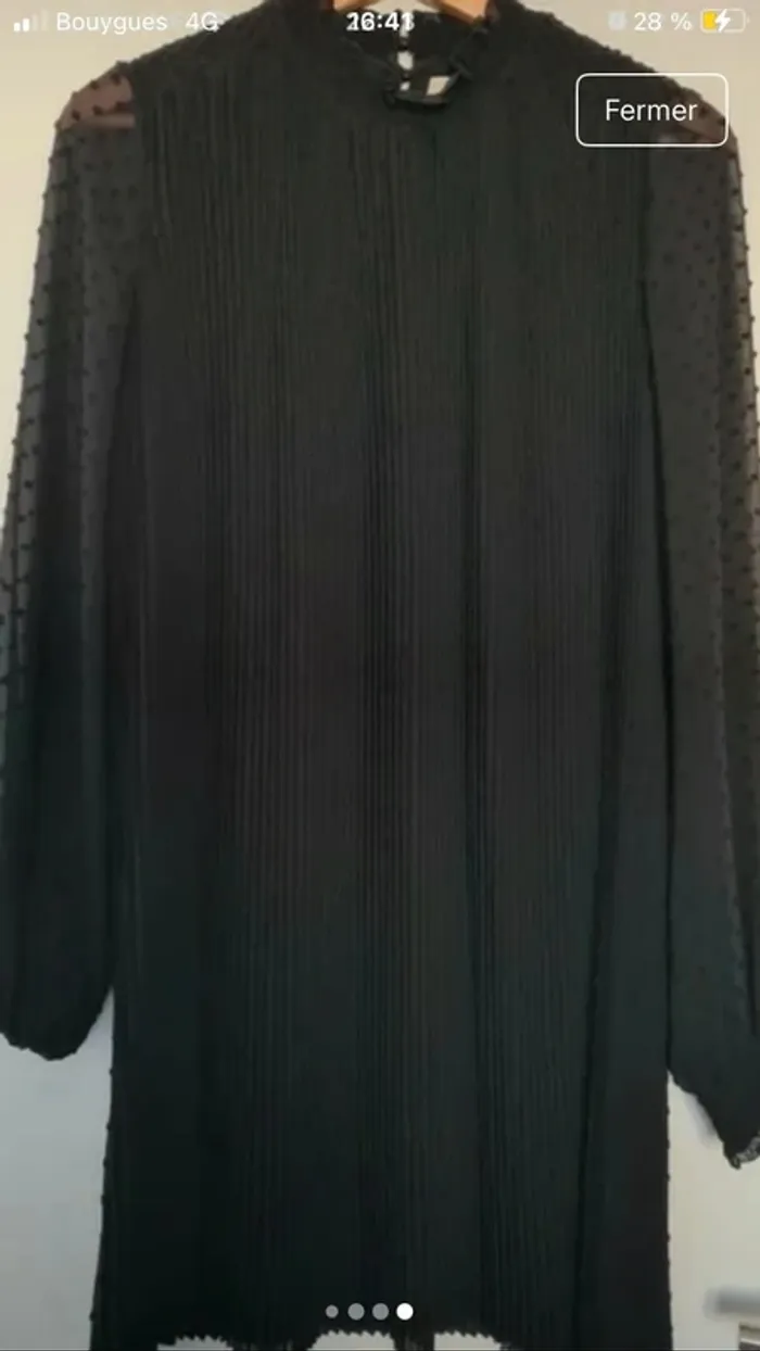 Robe plissée noire sézane - photo numéro 4