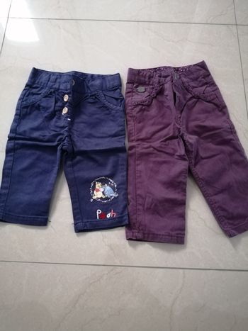 2 pantalons 9 mois
