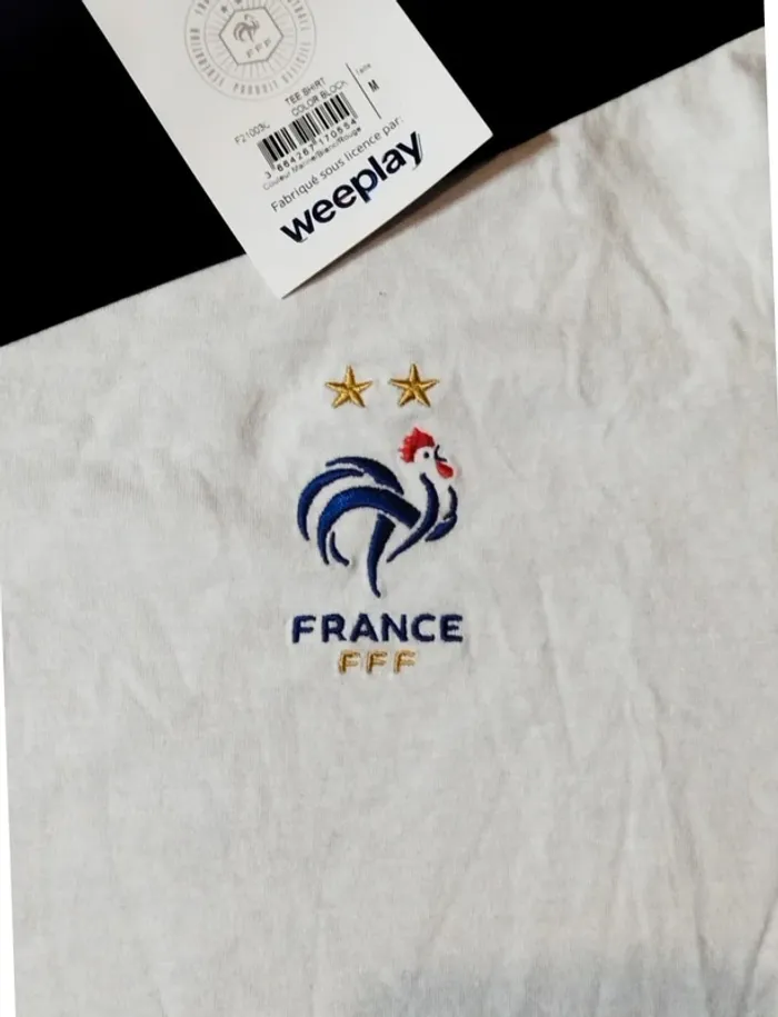 T-shirt Équipe de France Football Officiel Taille M Neuf - photo numéro 2