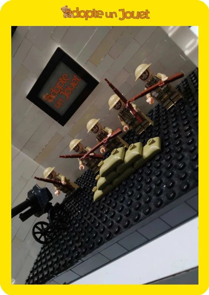 🪖 Lot de 5 figurines militaires 🪖 LG11 🏅 Seconde Guerre Mondiale - type Lego - photo numéro 4