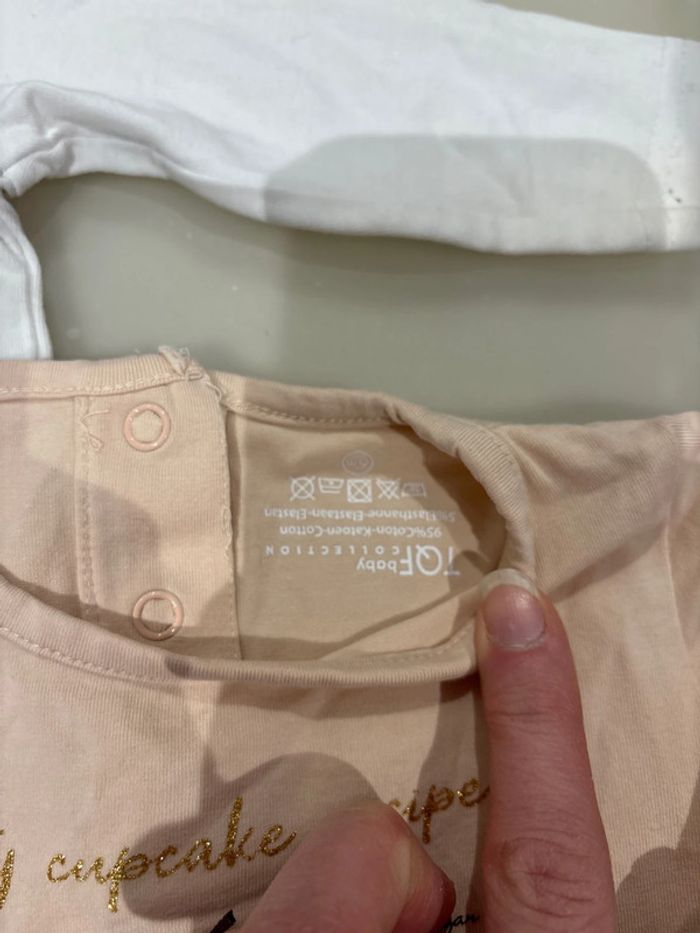 Lot tee shirt bébé fille - photo numéro 3