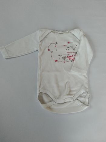 tee shirt manches longues blanc absorba fille 3 mois