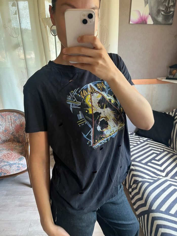 Top tee-shirt techno grunge rock vintage y2k 2000yer - photo numéro 5