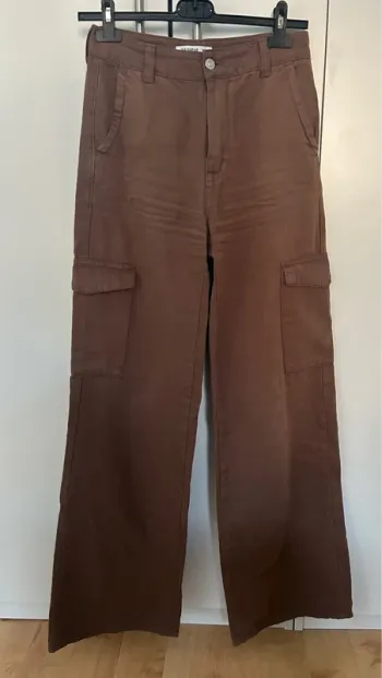 Pantalon cargo taille haute