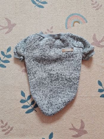 Pull chien gris bleu 6 à 8kg