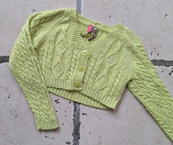 Gilet maille Orchestra vert anis - 2 ans,neuf
